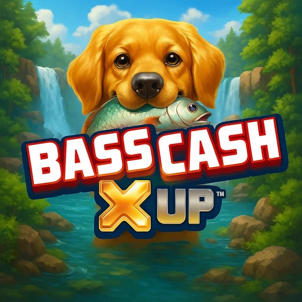 Bass Cash X UP slot icon by Alchemy Gaming, available at Corgibet Casino