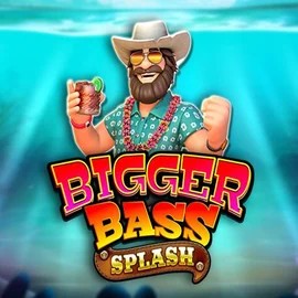 Bigger Bass Splash slot logo by Pragmatic Play at Corgibet Casino