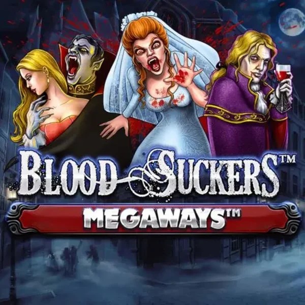 Blood Suckers Megaways online game logo by Red Tiger Gaming on corgibet-casino.ca