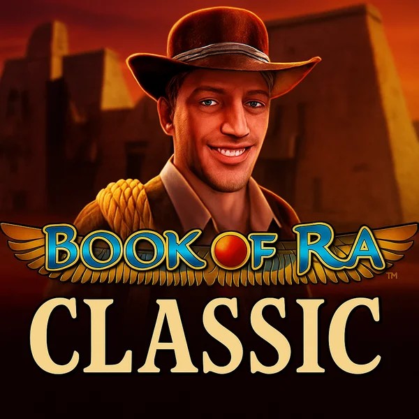 Book of Ra Classic slot visual from Novomatic available on corgibet-casino.ca