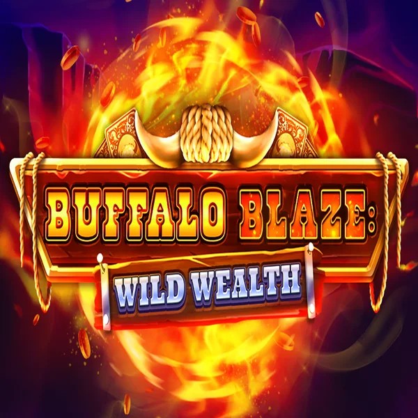 Buffalo Blaze Wild Wealth logo by OctoPlay at Corgibet Casino