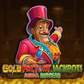 Jackpots logo of Gold Factory Jackpots Mega Moolah from Aurum Signature Studios at Corgibet Casino