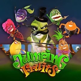 Jumping Fruits slot visual from Wazdan available on corgibet-casino.ca