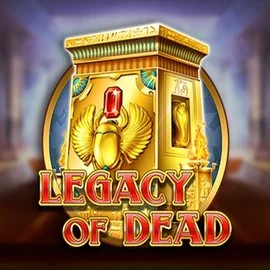 Legacy of Dead slot logo by Play'n GO at Corgibet Casino