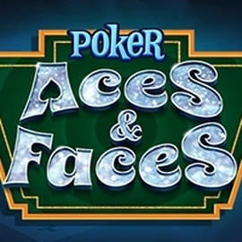 Poker Aces & Faces (Nucleus Pyramid Poker) slot logo by Nucleus Gaming at Corgibet Casino