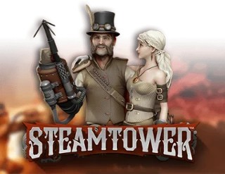 Steam Tower Slot slot logo by NetEnt at Corgibet Casino