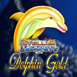 Dolphin Gold with Stellar Jackpots slot logo by Lightning Box Game at Corgibet Casino