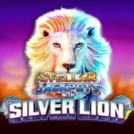 Stellar Jackpots with Silver Lion logo – Jackpots by Lightning Box Game at Corgibet Casino